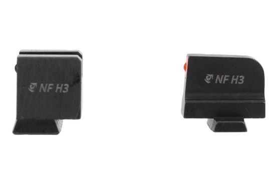 Steel night sight set with orange front ring for Sig P365.